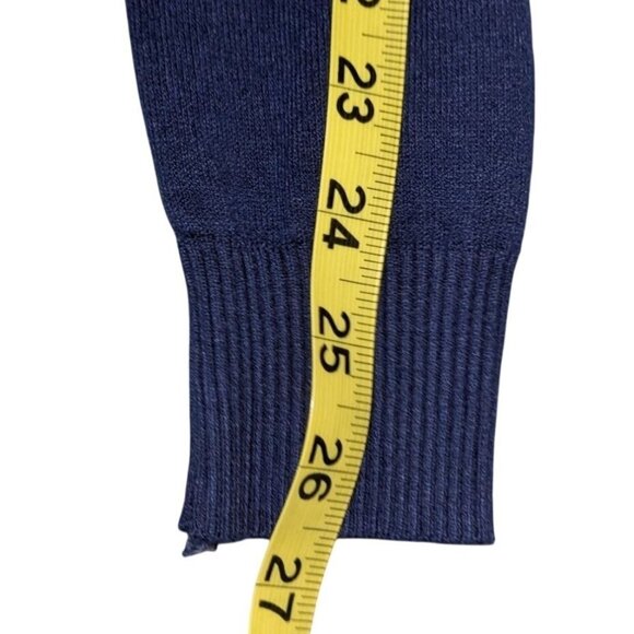 Women's Navy Blue Lace Back Cardigan Button Front XL Laps - Picture 11 of 13